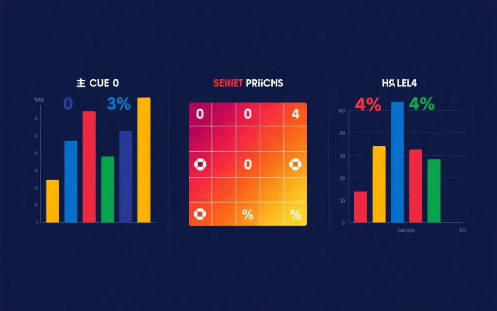 比分概率矩阵与xG、射门效率的示例可视化